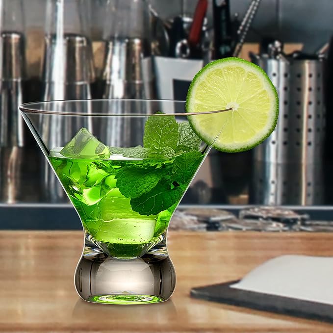 Amazing Abby - Olivia - 10-Ounce Plastic Stemless Martini Glasses, Reusable - Image 3