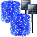 2-Pack 200 LED Solar Fairy Lights Outdoor, Upgraded Oversize Lamp Beads & Super by SelarlytLighting