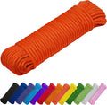 TECEUM Rope – 150 Feet x 1/4 Inch – Orange – Strong All-Purpose Utility Rope – by TECEUM