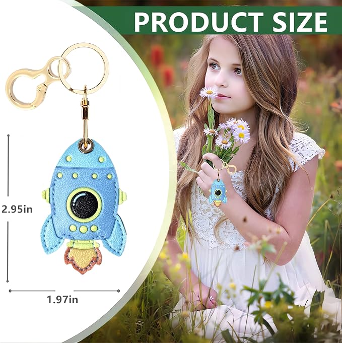 Leather Keychain Holder Case Compatible - Image 2