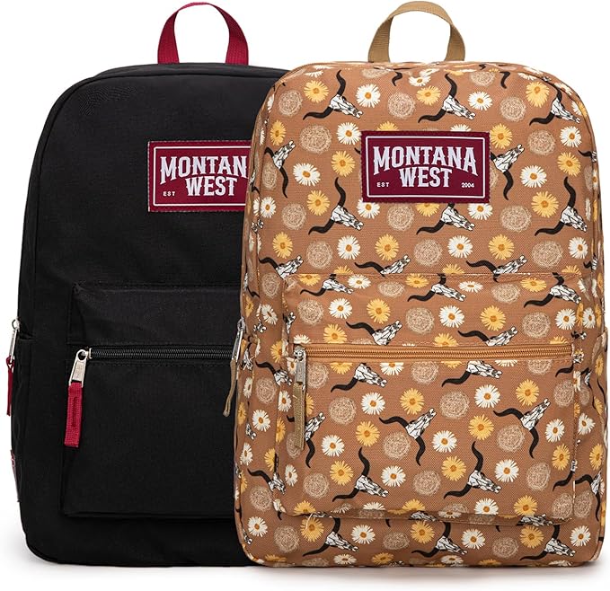 Montana West Backpack for Women Men 2 PCS Lightweight College Bookbags Casual by THEOFFICIALMONTANAWEST