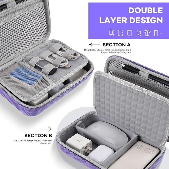 Hard Travel Electronic Organizer Case - Image 7