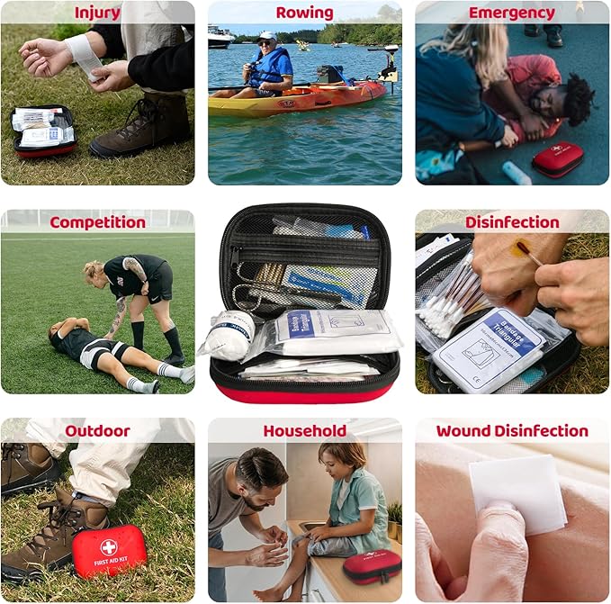 Prelady 138 Pcs Mini First Aid Kit Travel Size, TSA Approved Small First Aid Kit - Image 4