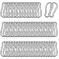 60PCS M5 Heavy Duty Carabiner Clip, 2Inch Snap Hook Quick Link Small Carabiner by XHAMXE