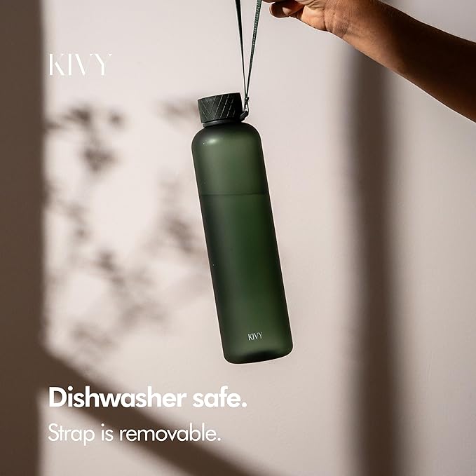 KIVY Slim Water Bottle 32oz Fits Backpack & Cupholder - Image 3