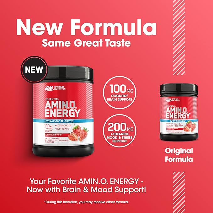 Optimum Nutrition Amino Energy Powder Plus Focus, - Image 4