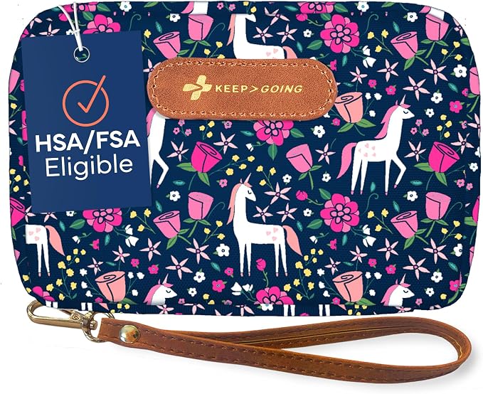 KeepGoing Travel First Aid Kit for Kids – 130 Pc. for Car, Diaper Bag & Backpack by KEEP%3EGOING