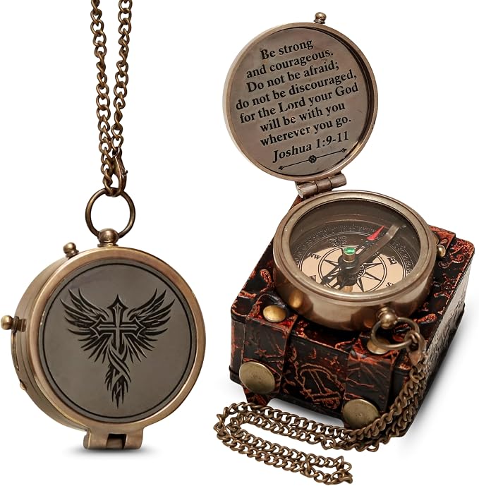 Handmade Brass Antique Compass - Image 2