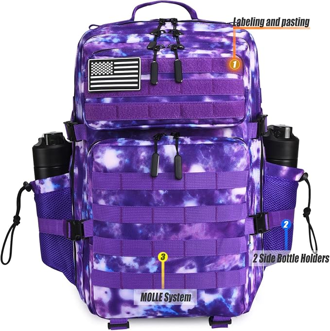 45L Tactical Backpack for Men Women, Military Assault Pack - Image 5
