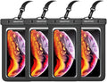 Waterproof Cell Phone Pouch : 4 Pack Float Clear Cell Holder Protector by Newppon
