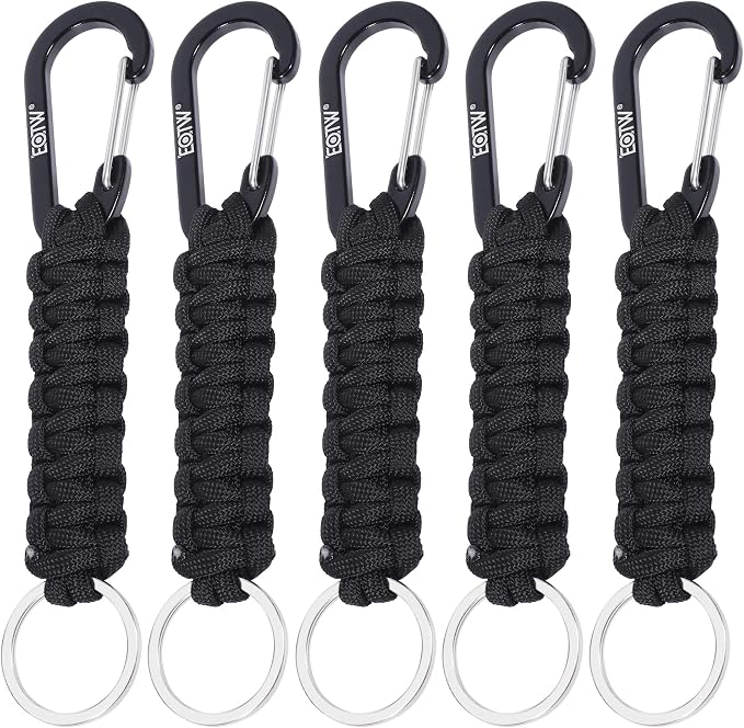 EOTW Paracord Keychain for Men Women Paracord Carabiner Backpack Keychain by EOTW