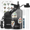 64oz Insulated Water Bottle, BPA Free&Leak Proof, Half Gallon Stainless Steel by Watersy