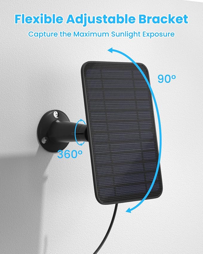 5W Solar Panel Compatible with Blink Outdoor 4/2K+ Camera, Solar Panel Charger - Image 6
