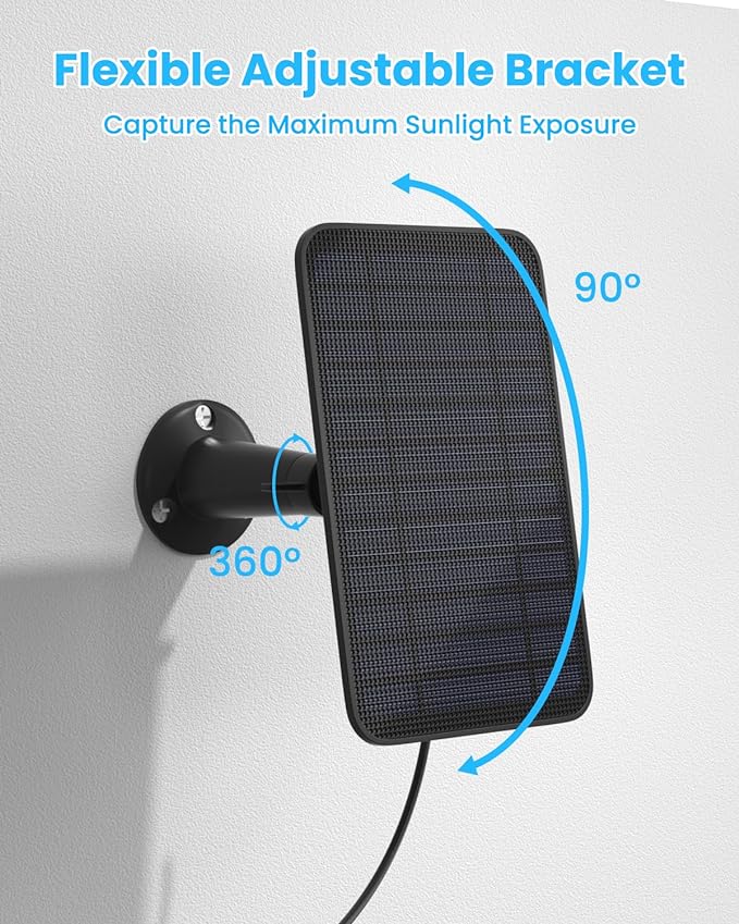 5W Solar Panel Compatible with Blink Outdoor 4/Outdoor 2K+ Camera, Solar Panel - Image 6