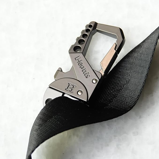 Hephis Skull Heavy Duty Key Chain, Car Emergency Escape Tool, Seat belt Cutter - Image 3