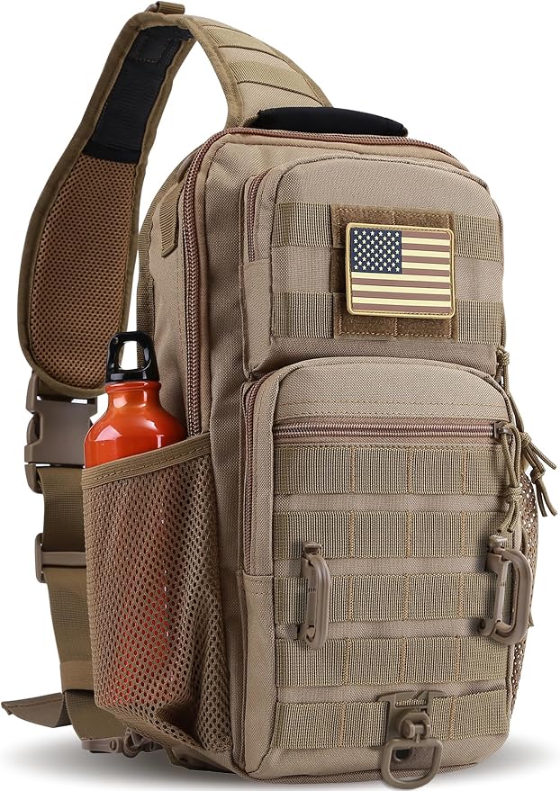 Rover Sling Pack Tactical Shoulder Sling Bag Backpack by HannibalTactical