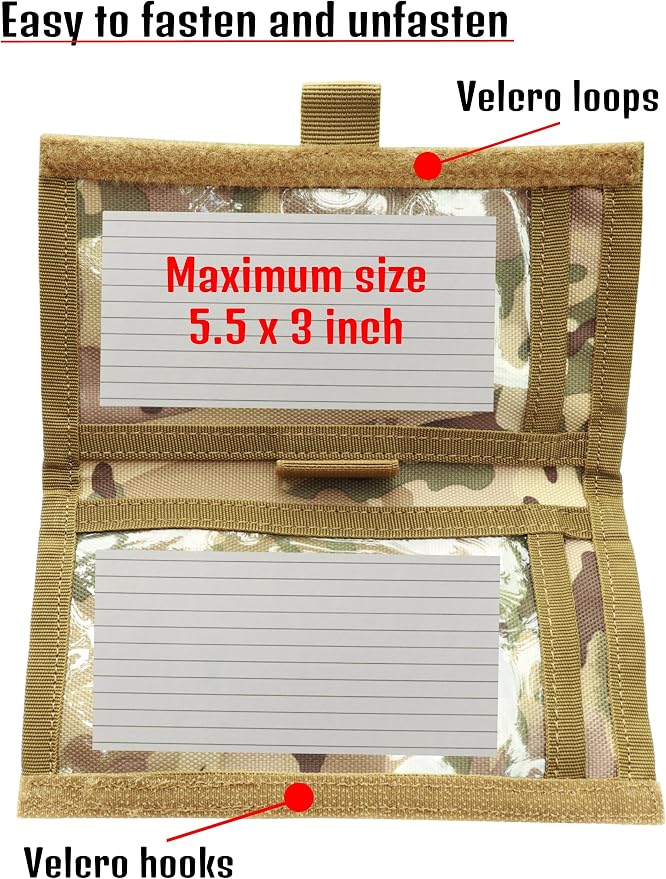 Underalert Tactical Wristband Dope Card Holder Sniper Data Book Quarterback - Image 7