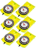 Gejoy 6 Pieces Orienteering Compass Bulk Scout Compass by Unknown