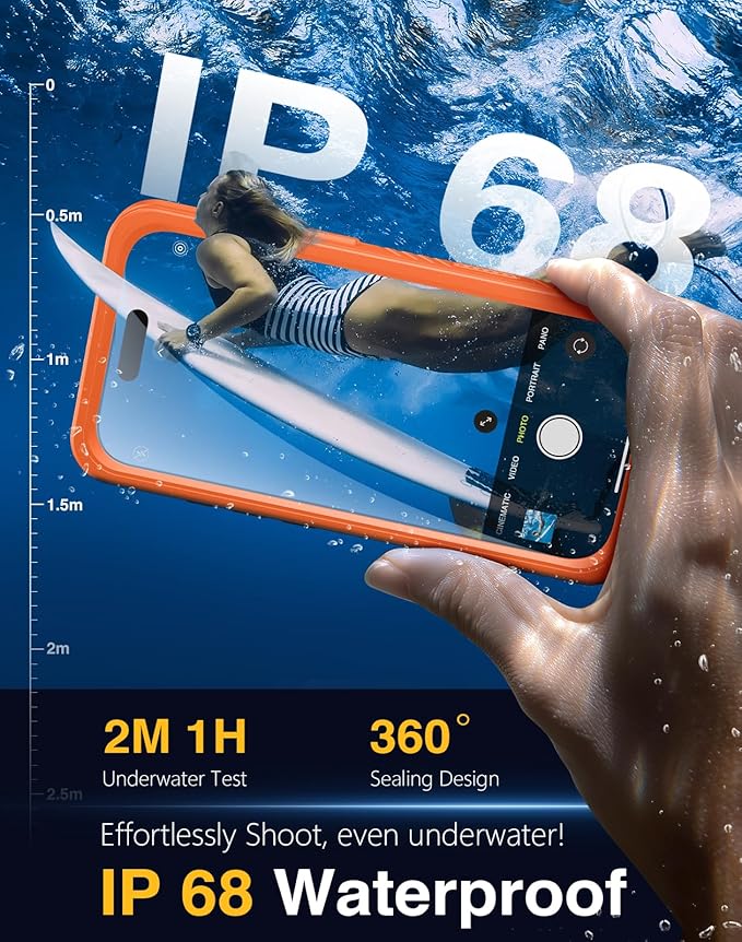 Lanhiem Magnetic for iPhone 17 Pro Case Waterproof, Built in Screen Protector & - Image 2