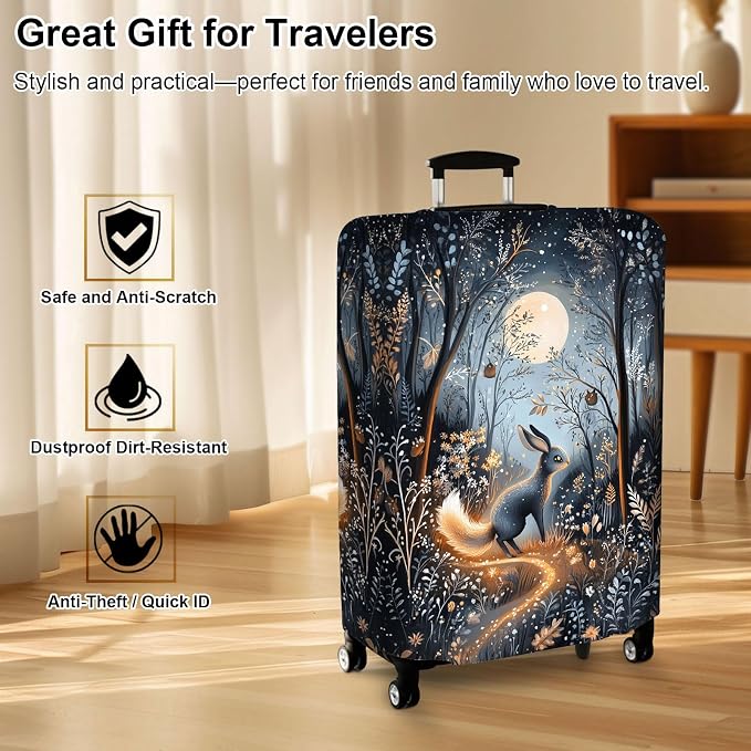 Luggage Cover Protector for 22-24 Inch Suitcases, TSA Approved Elastic Travel - Image 7