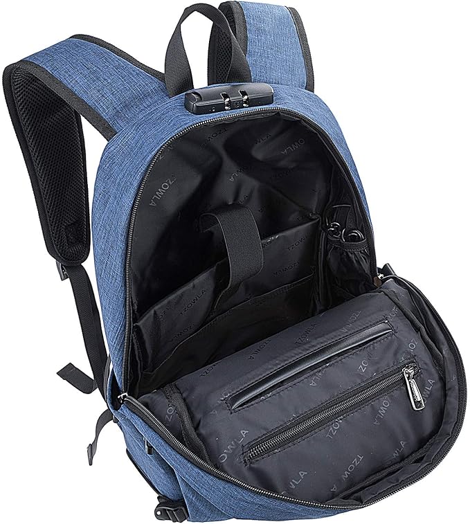 Tzowla Travel Laptop Backpack Water Resistant Anti-Theft Bag - Image 3