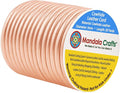Mandala Crafts Round Genuine Rose Gold Leather Cord by MandalaCrafts