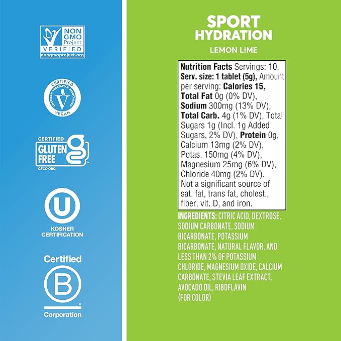 Nuun, Electrolyte Drink Tabs Lemon Lime, 1.9 Ounce - Image 5
