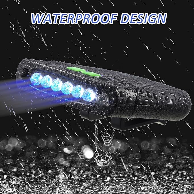 Mudder LED Clip on Cap Lights USB Rechargeable Cap Flashlight Clip Waterproof - Image 5