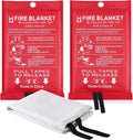 Fire Blanket for Home Emergency Survival – Fiberglass Suspend Fire Flames by Ajiaguo