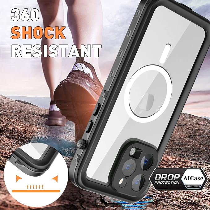 AICase for iPhone 14 Pro Max Case Waterproof, Compatible - Image 5
