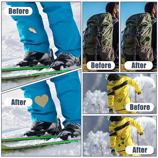 Cahomo 7.9x3.9 inch 12 PCS Nylon Repair Patch Nylon Repair Tape Self Adhesive - Image 4