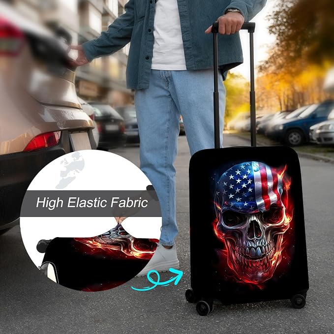 Luggage Cover Protector for 22-24 Inch Suitcases, TSA Approved Elastic Travel - Image 4