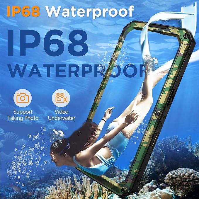 Mitywah Waterproof Case for iPhone 16 Pro, Shockproof Heavy Duty Case - Image 3