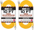 Iron Forge Cable Outdoor Extension Cord 10 Ft, 2 Packs by IronForgeCable