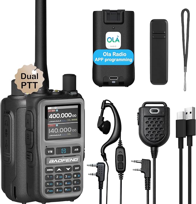 BAOFENG UV-5R Mini Ham Radio: Long Range Handheld Two Way Radio by Unknown