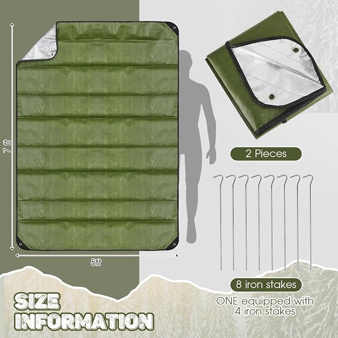 Kingdder 2 Pcs Heavy Duty Emergency Blankets - Image 2