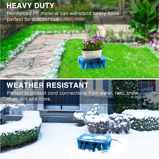 Flemoon Large Outdoor Electrical Box, IP54 Waterproof Outdoor Extension Cord - Image 5