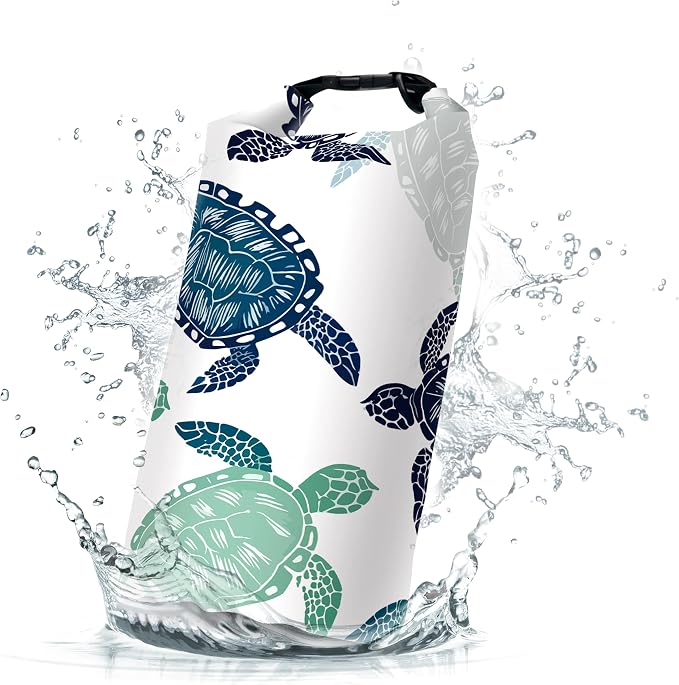Waterproof Dry Bag, Roll Top Sea Turtle Waterproof Backpack 5L/10L/20L Floating by Cliduli