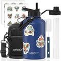 64oz Insulated Water Bottle, BPA Free&Leak Proof, Half Gallon Stainless Steel by Watersy
