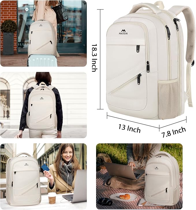 MATEIN Laptop Backpack Women Large Capacity, TSA Travel Backpack - Image 6
