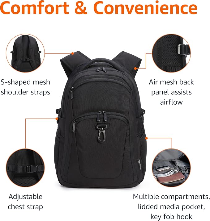 Amazon Basics Travel Laptop Backpack - Image 2