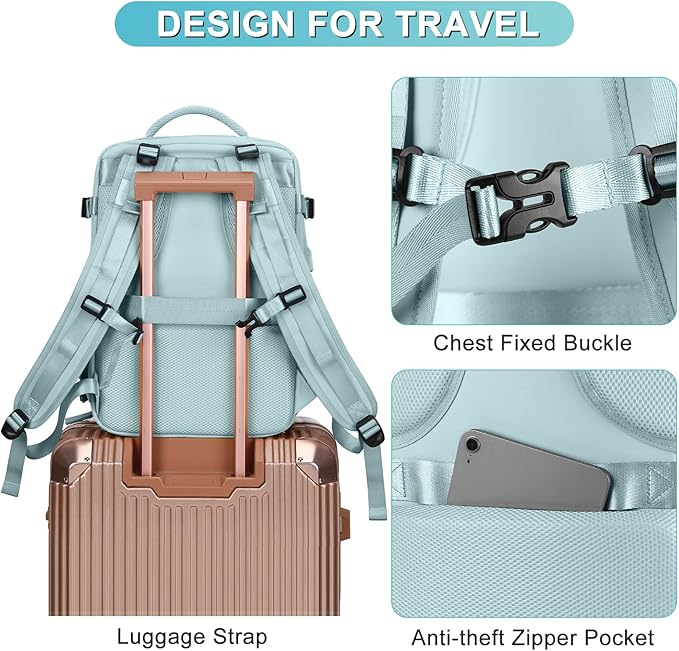 coofay Personal Item Travel Backpack - Image 8