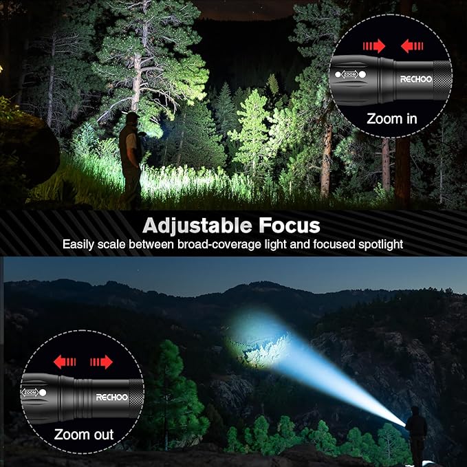 RECHOO 6Pack LED Flashlight, Bright Small Flashlights High Lumens - Image 2