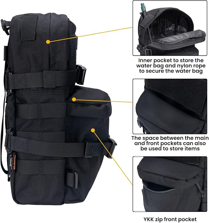 EXCELLENT ELITE SPANKER Tactical MOLLE Hydration Backpack Water Bladder Carrier - Image 4