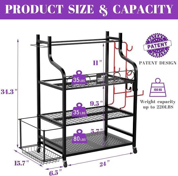 Mythinglogic Yoga Mat Storage Racks, Home Gym Storage Rack - Image 4
