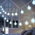 JMEXSUSS 100ft Globe String Lights Indoor Outdoor Waterproof, 200 LED White by JMEXSUSS