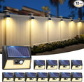 Vighep 12 Pack Solar Fence Lights, Motion Sensor Deck & Wall Lights by Vighep