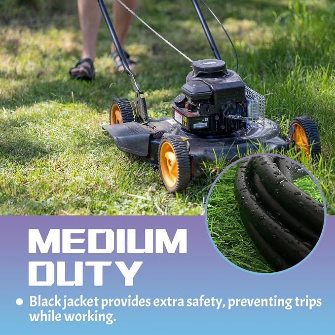 Indoor Outdoor Extension Cord 25 FT, 16/3 SJTW Weatherproof Black Electrical - Image 6