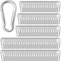 150 Pack 2.36" M6 Spring Snap Hook Carabiners by SEUNGCH