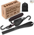Kayak Straps Tie Downs 8 Pack Set, Roof Rack Straps Adjustable Ratchet Tie Down by STAYGROW